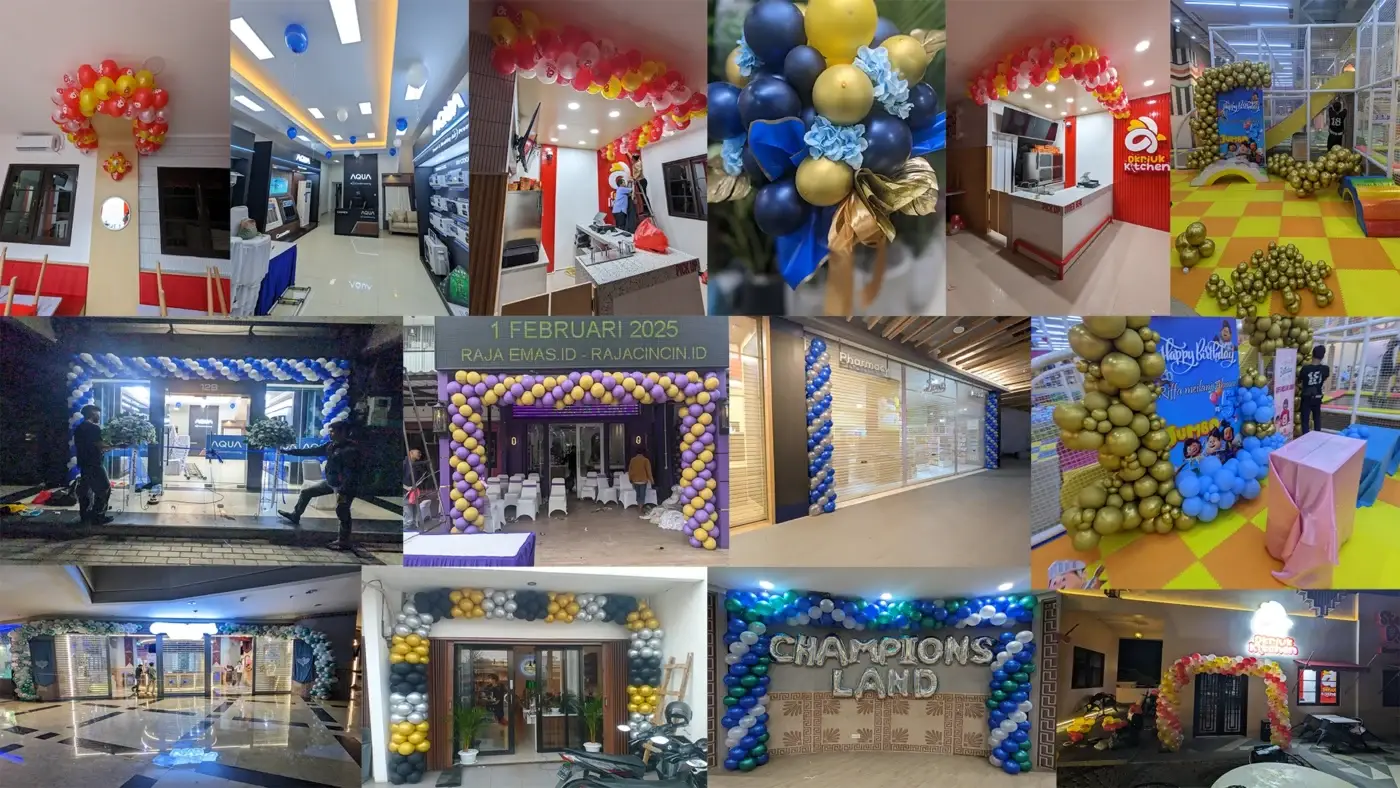 kolase dekorasi atsbalon.com