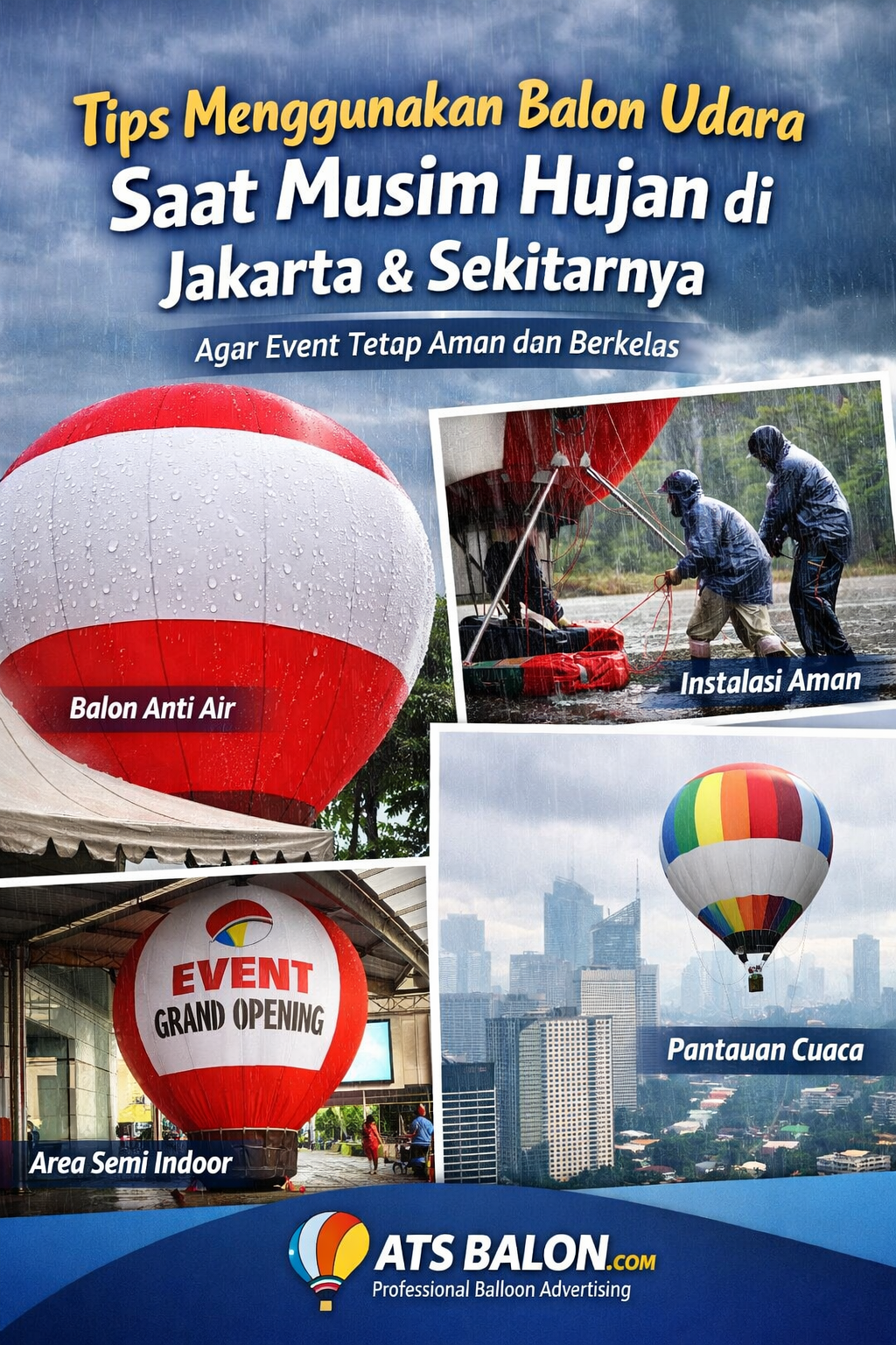 tips menggunakan balon udara saat musim hujan untuk daerah jakarta dan sekitarnya