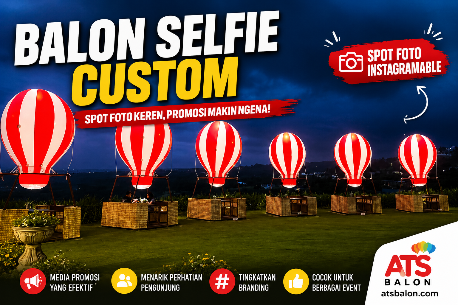 balon selfie atsbalon.com