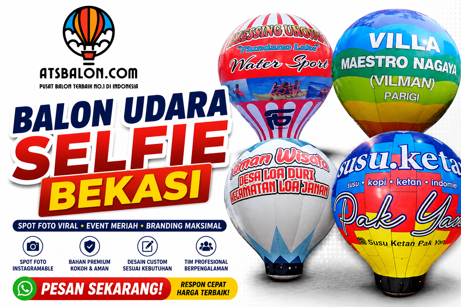 balon udara selfie