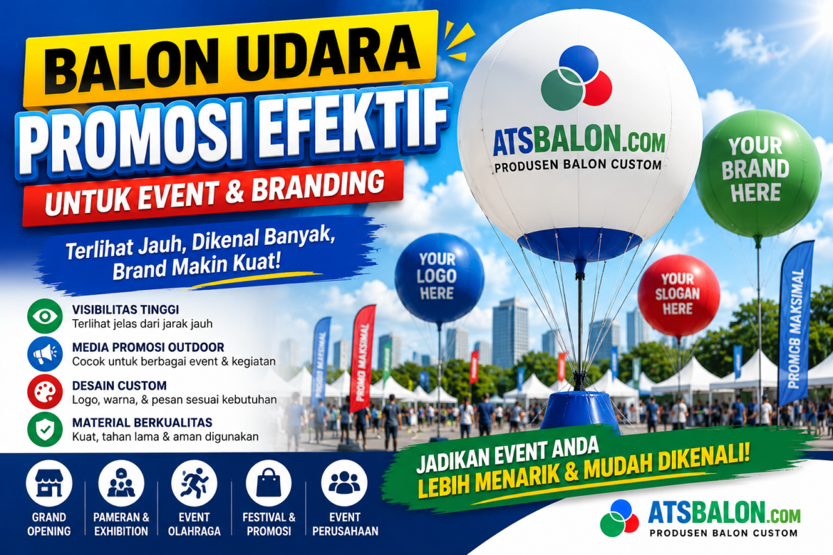 balon udara promosi