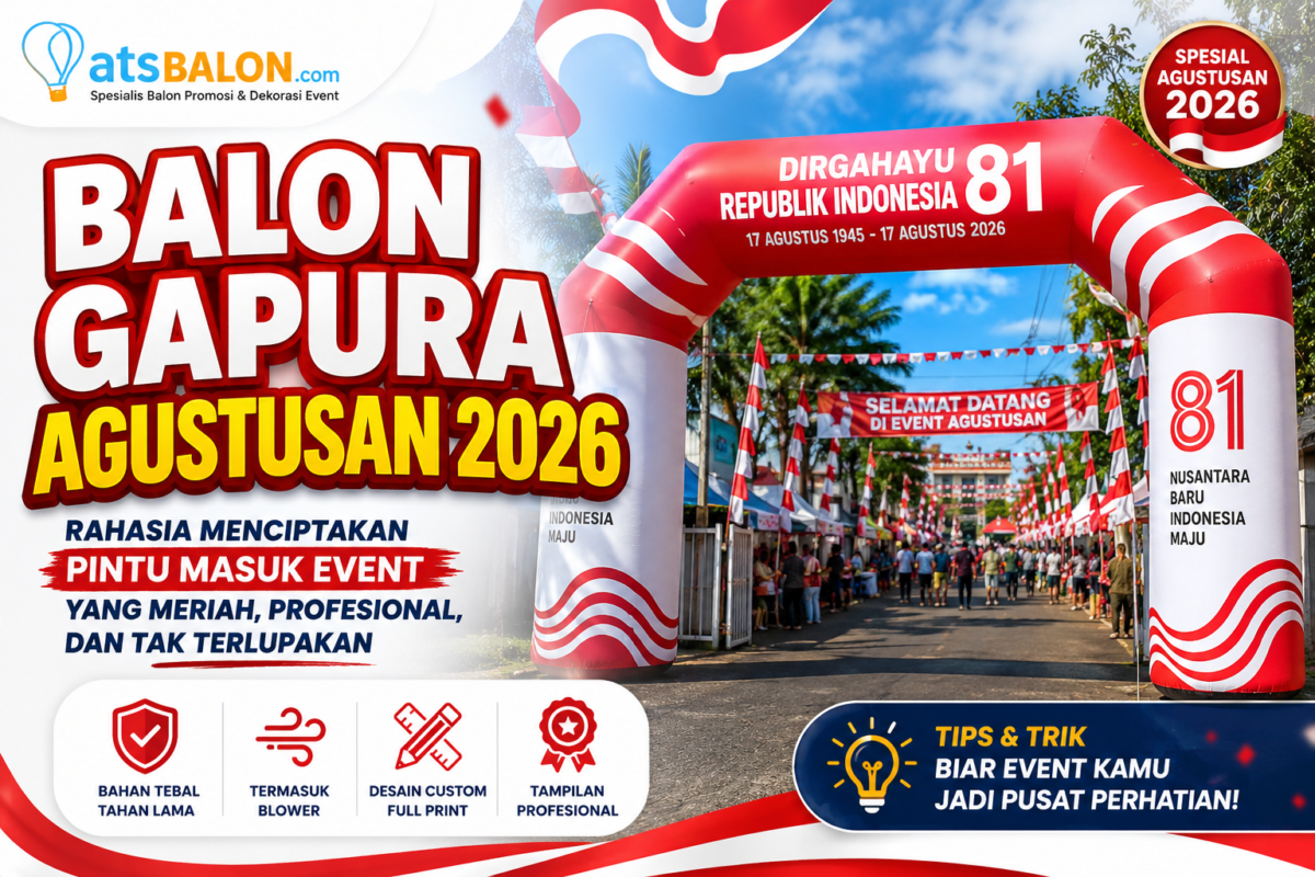 balon gapura agustusan