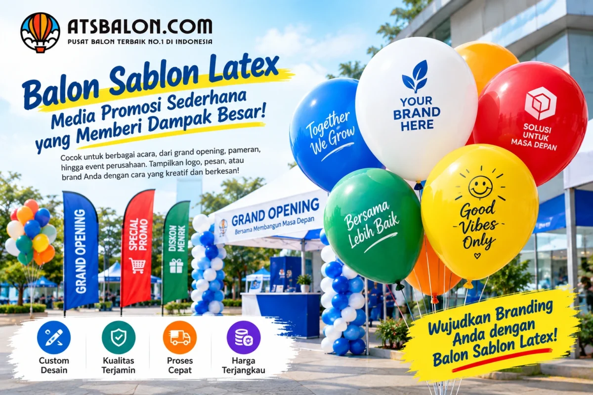 balon latex sablon